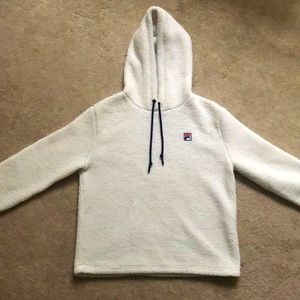 white fila hoodie